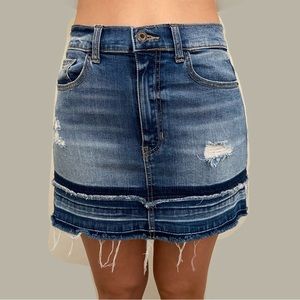 Sneak Peek | High Waisted Denim Skirt | Size Medium